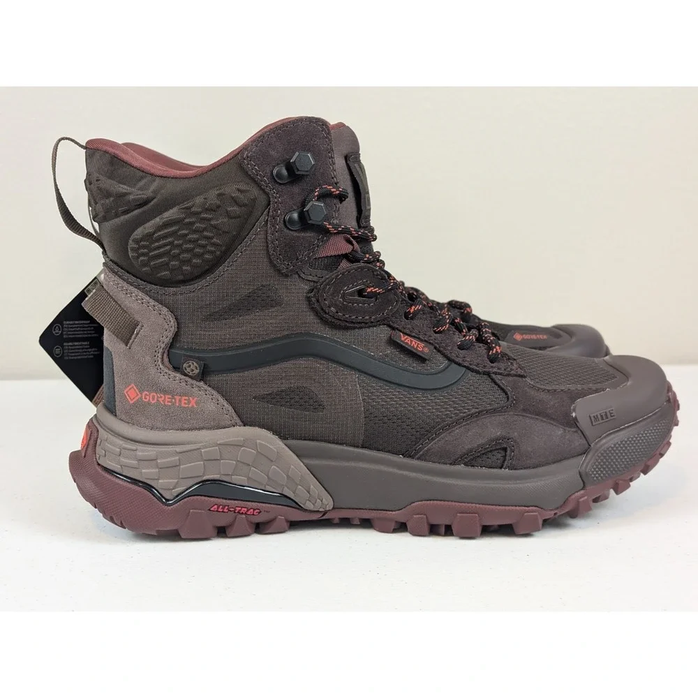 VANS MTE Crestline GORE-TEX Boots Bitter Chocolate Brown GTX Men's Size 8